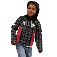 Custom Malta Football Jersey Go Champions Kid Hoodie Black Style