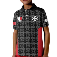 Custom Malta Football Jersey Go Champions Kid Polo Shirt Black Style