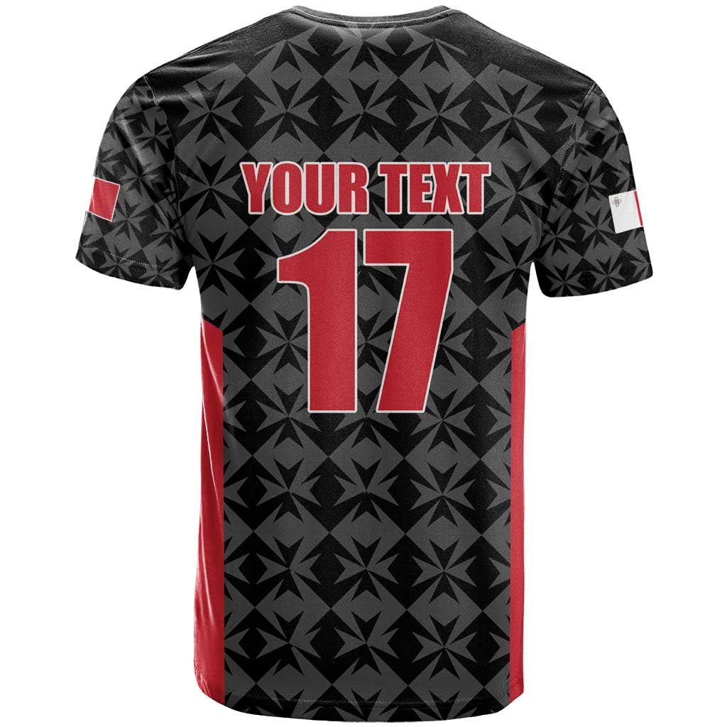Custom Malta Football Jersey Go Champions T Shirt Black Style