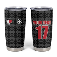 Custom Malta Football Jersey Go Champions Tumbler Cup Black Style