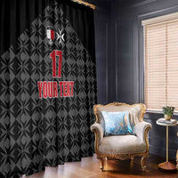 Custom Malta Football Jersey Go Champions Window Curtain Black Style