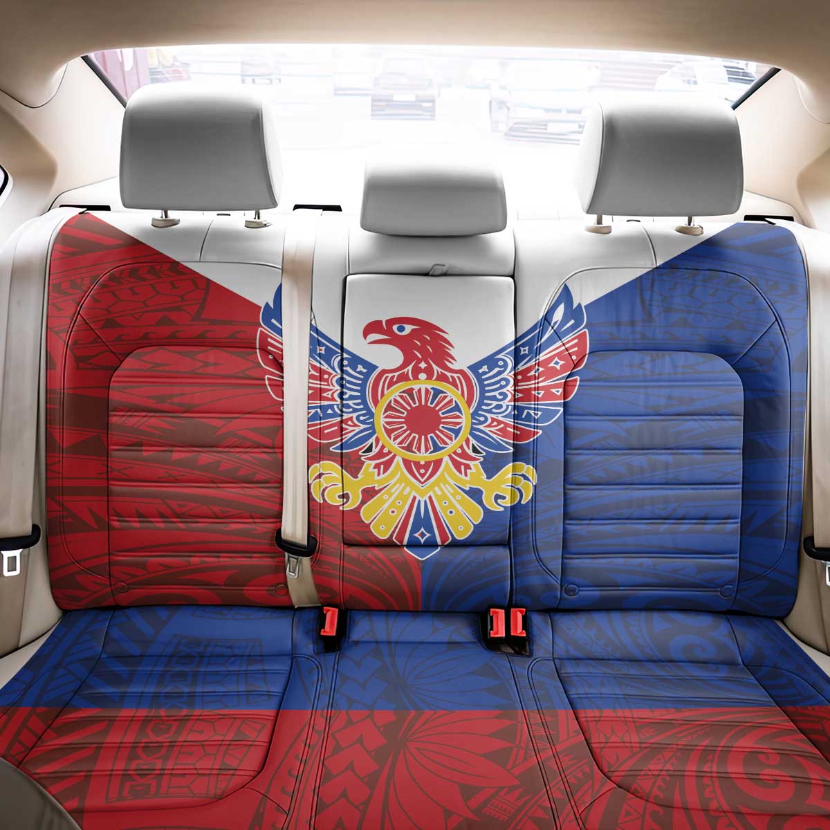 Philippine Eagle Week Back Car Seat Cover Filipino Patern