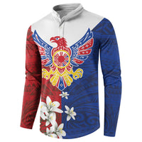 Philippine Eagle Week Button Sweatshirt Filipino Patern