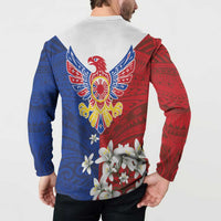 Philippine Eagle Week Button Sweatshirt Filipino Patern