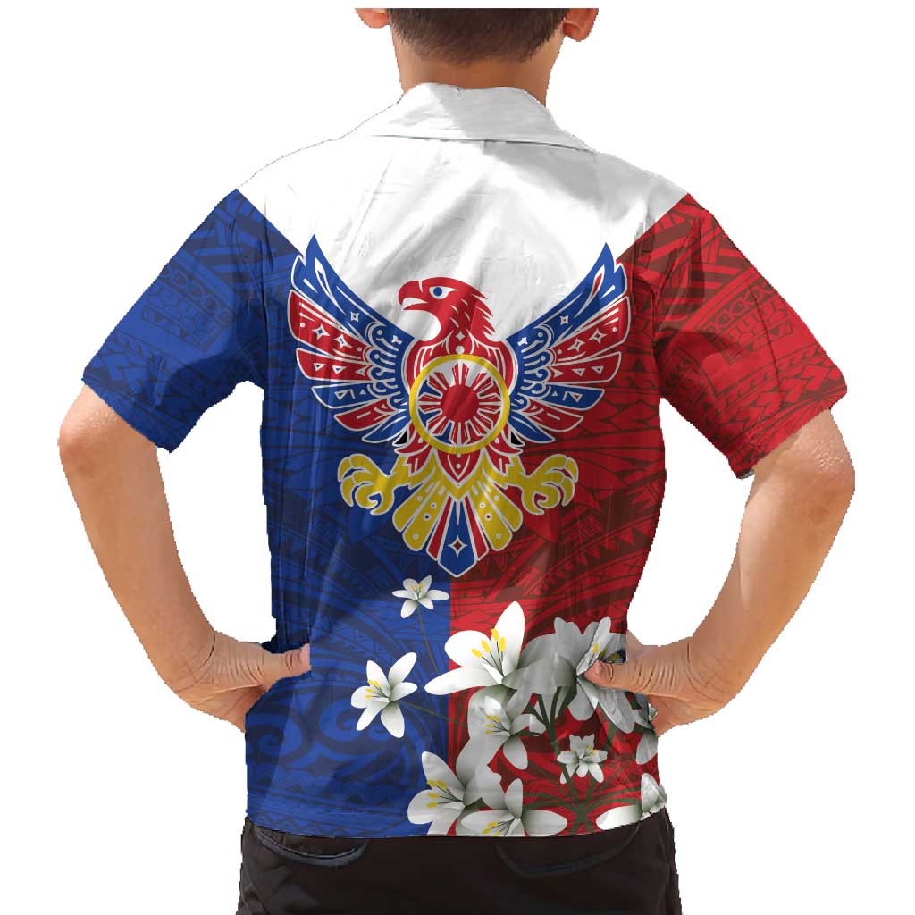 Philippine Eagle Week Family Matching Mermaid Dress and Hawaiian Shirt Filipino Patern