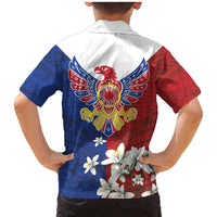 Philippine Eagle Week Family Matching Mermaid Dress and Hawaiian Shirt Filipino Patern