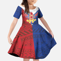 Philippine Eagle Week Family Matching Off Shoulder Maxi Dress and Hawaiian Shirt Filipino Patern