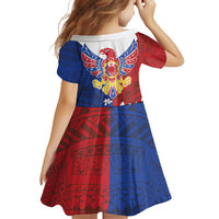 Philippine Eagle Week Family Matching Off Shoulder Short Dress and Hawaiian Shirt Filipino Patern