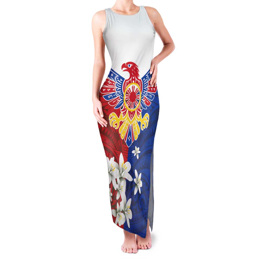 Philippine Eagle Week Family Matching Tank Maxi Dress and Hawaiian Shirt Filipino Patern