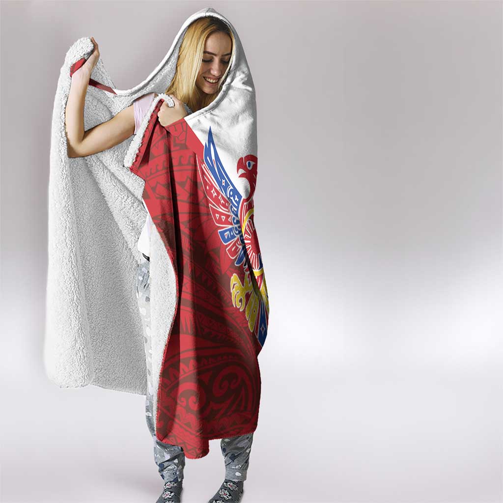 Philippine Eagle Week Hooded Blanket Filipino Patern