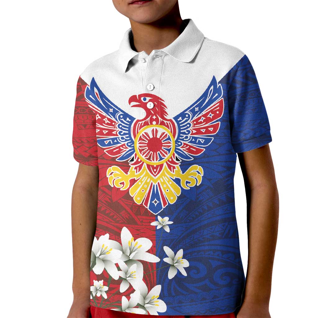 Philippine Eagle Week Kid Polo Shirt Filipino Patern