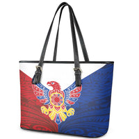 Philippine Eagle Week Leather Tote Bag Filipino Patern