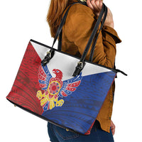 Philippine Eagle Week Leather Tote Bag Filipino Patern