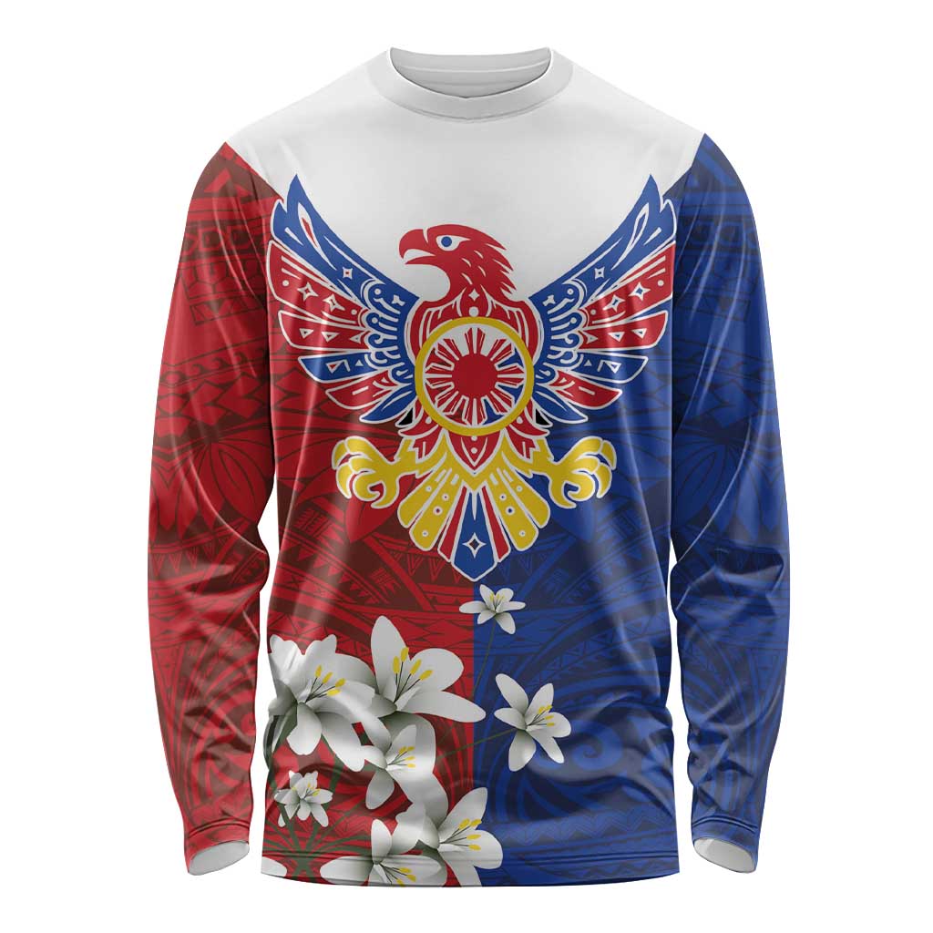 Philippine Eagle Week Long Sleeve Shirt Filipino Patern