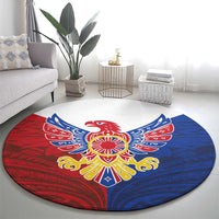 Philippine Eagle Week Round Carpet Filipino Patern