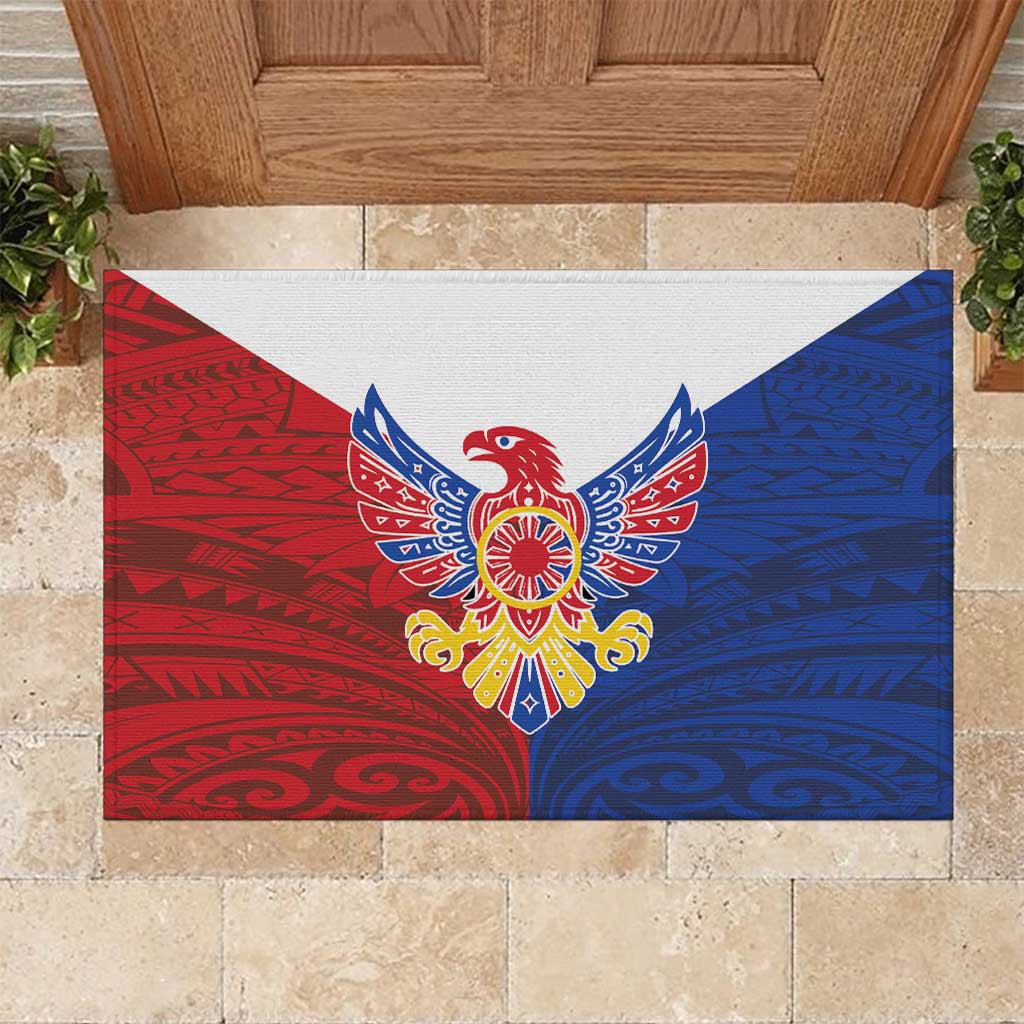 Philippine Eagle Week Rubber Doormat Filipino Patern