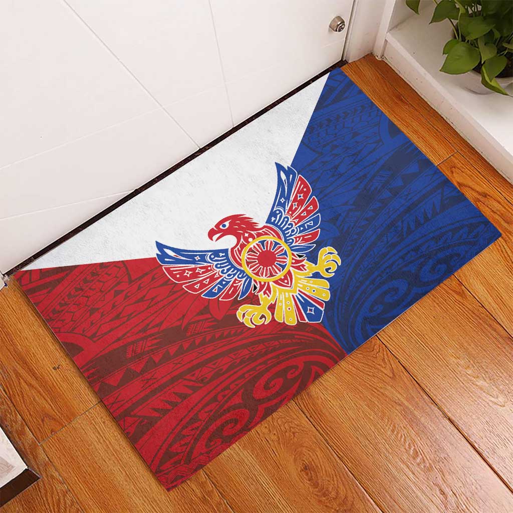 Philippine Eagle Week Rubber Doormat Filipino Patern