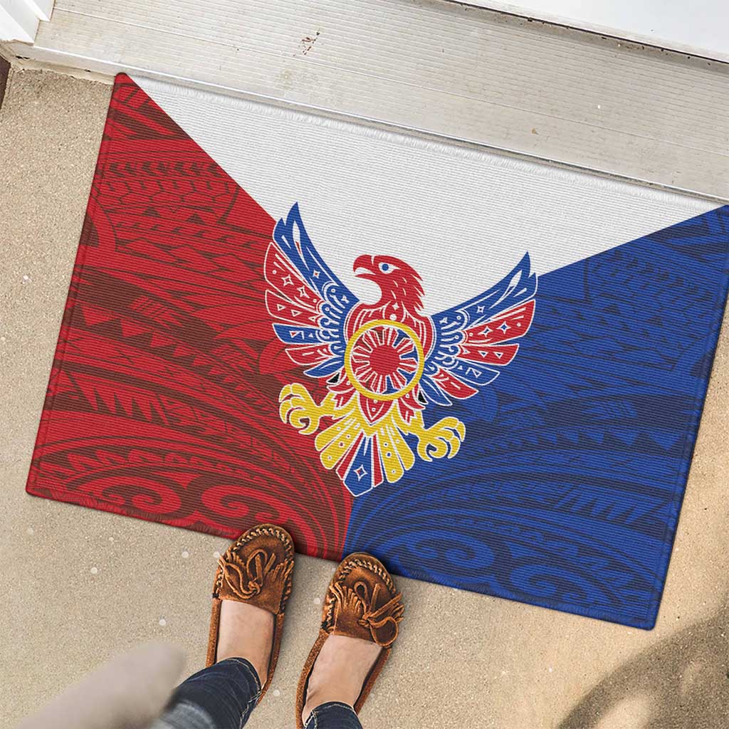 Philippine Eagle Week Rubber Doormat Filipino Patern