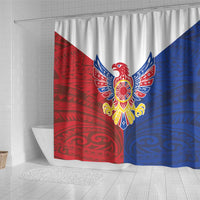 Philippine Eagle Week Shower Curtain Filipino Patern