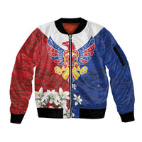 Philippine Eagle Week Sleeve Zip Bomber Jacket Filipino Patern