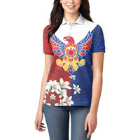 Philippine Eagle Week Women Polo Shirt Filipino Patern