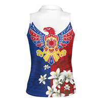 Philippine Eagle Week Women Sleeveless Polo Shirt Filipino Patern