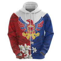Philippine Eagle Week Zip Hoodie Filipino Patern