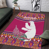 Greenland National Day Area Rug Inuit Kalaallisuut style
