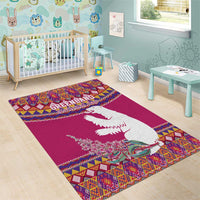 Greenland National Day Area Rug Inuit Kalaallisuut style