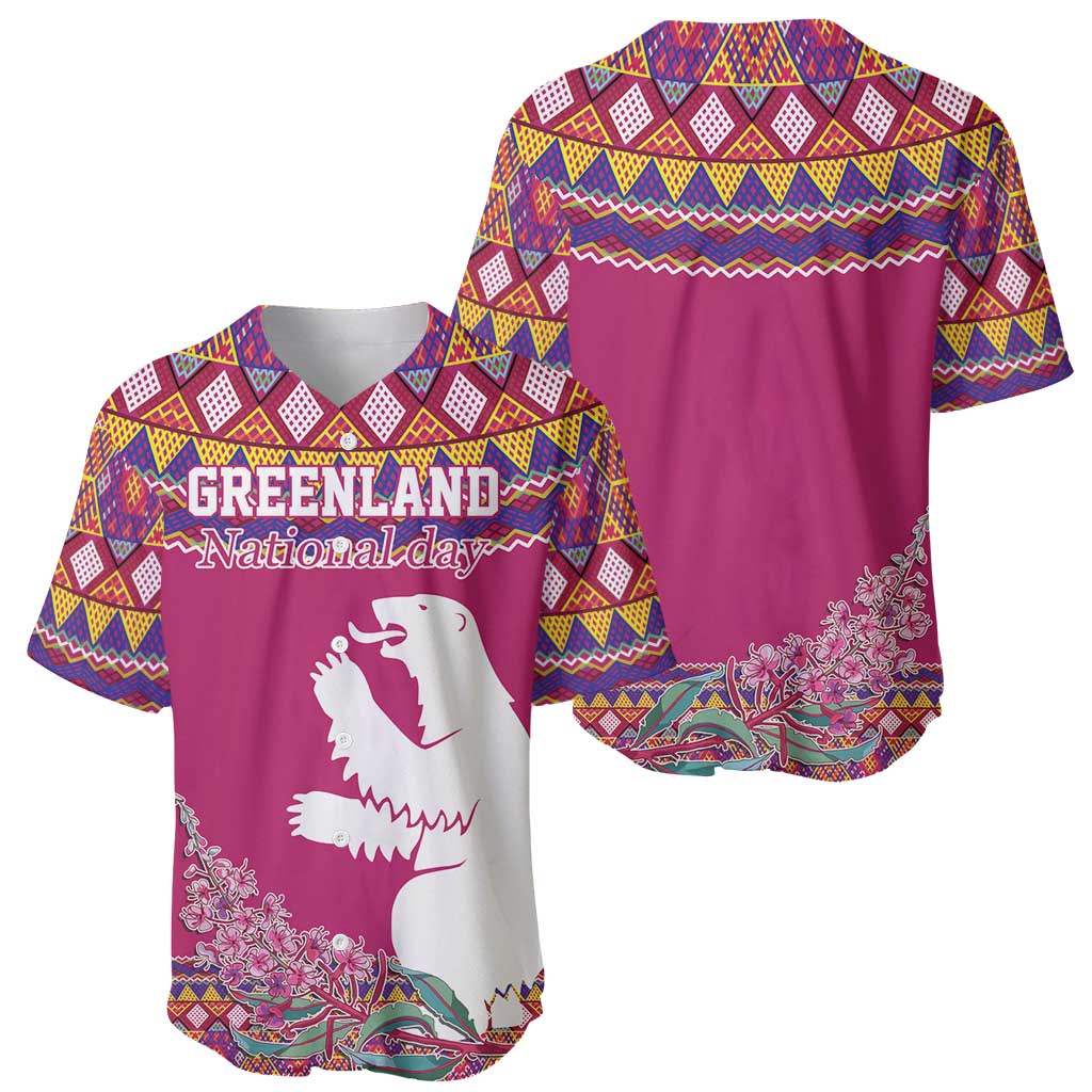 Greenland National Day Baseball Jersey Inuit Kalaallisuut style