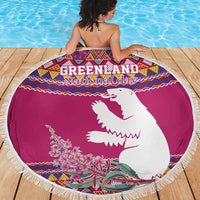 Greenland National Day Beach Blanket Inuit Kalaallisuut style