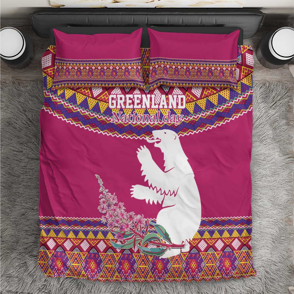Greenland National Day Bedding Set Inuit Kalaallisuut style