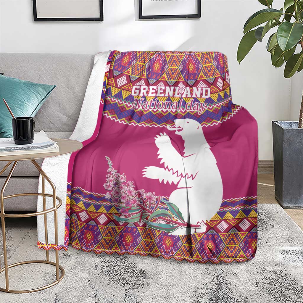 Greenland National Day Blanket Inuit Kalaallisuut style