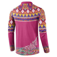 Greenland National Day Button Sweatshirt Inuit Kalaallisuut style