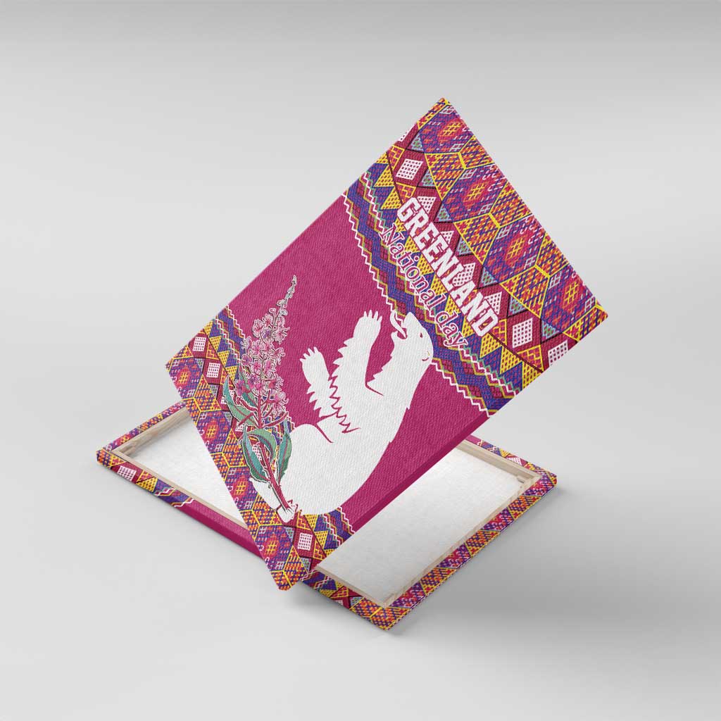 Greenland National Day Canvas Wall Art Inuit Kalaallisuut style