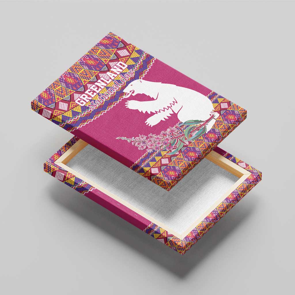 Greenland National Day Canvas Wall Art Inuit Kalaallisuut style