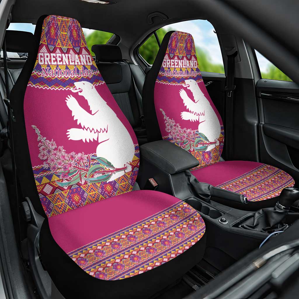 Greenland National Day Car Seat Cover Inuit Kalaallisuut style