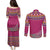 Greenland National Day Couples Matching Puletasi and Long Sleeve Button Shirt Inuit Kalaallisuut style