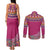 Greenland National Day Couples Matching Tank Maxi Dress and Long Sleeve Button Shirt Inuit Kalaallisuut style