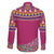 Greenland National Day Family Matching Off The Shoulder Long Sleeve Dress and Hawaiian Shirt Inuit Kalaallisuut style