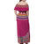 Greenland National Day Family Matching Off Shoulder Maxi Dress and Hawaiian Shirt Inuit Kalaallisuut style