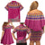 Greenland National Day Family Matching Off Shoulder Short Dress and Hawaiian Shirt Inuit Kalaallisuut style