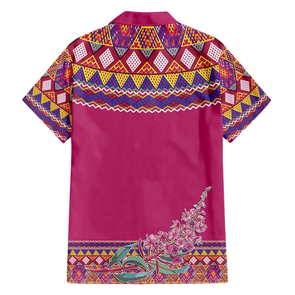 Greenland National Day Family Matching Puletasi and Hawaiian Shirt Inuit Kalaallisuut style