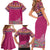 Greenland National Day Family Matching Short Sleeve Bodycon Dress and Hawaiian Shirt Inuit Kalaallisuut style