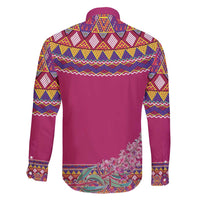 Greenland National Day Family Matching Short Sleeve Bodycon Dress and Hawaiian Shirt Inuit Kalaallisuut style