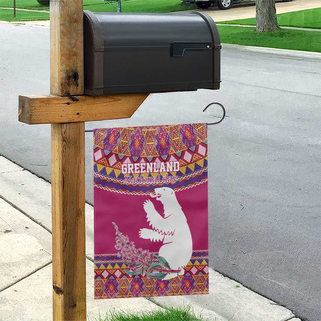 Greenland National Day Garden Flag Inuit Kalaallisuut style