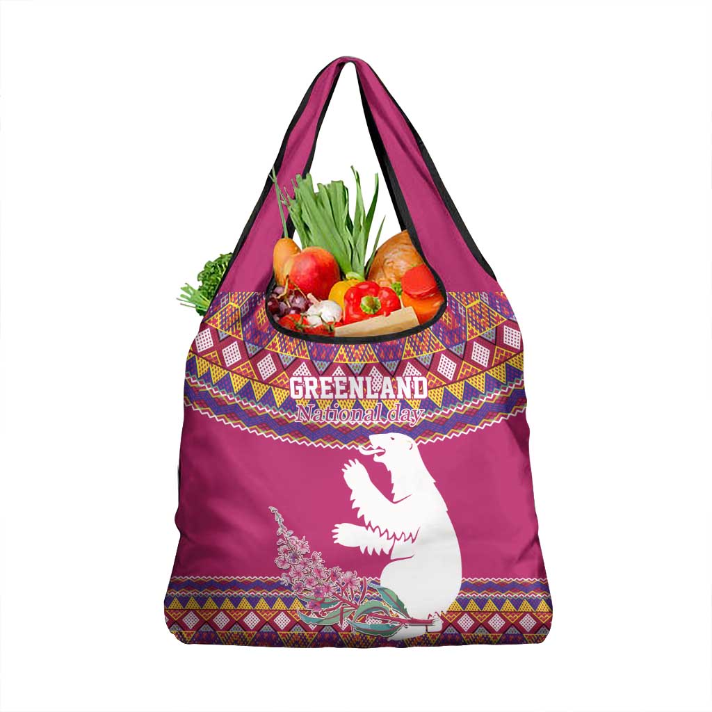 Greenland National Day Grocery Bag Inuit Kalaallisuut style