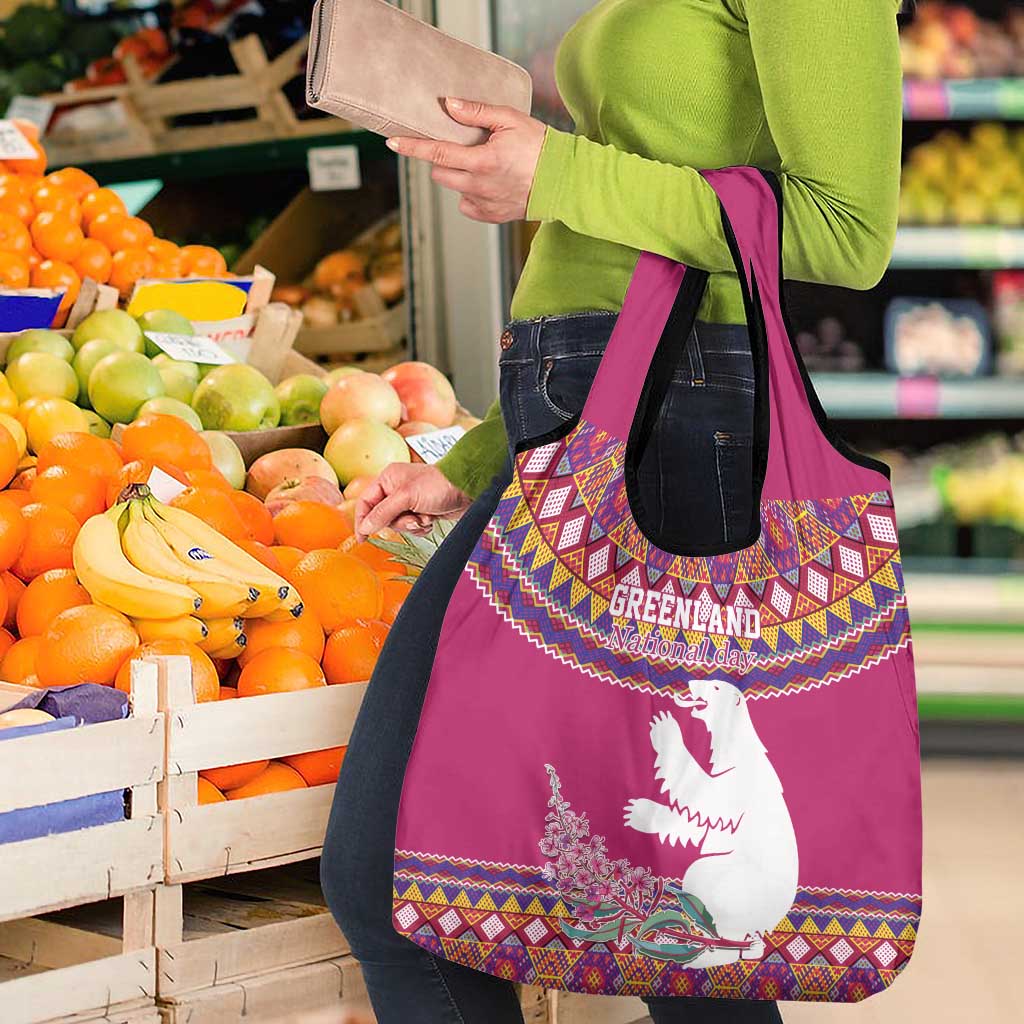 Greenland National Day Grocery Bag Inuit Kalaallisuut style
