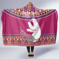 Greenland National Day Hooded Blanket Inuit Kalaallisuut style
