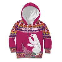 Greenland National Day Kid Hoodie Inuit Kalaallisuut style